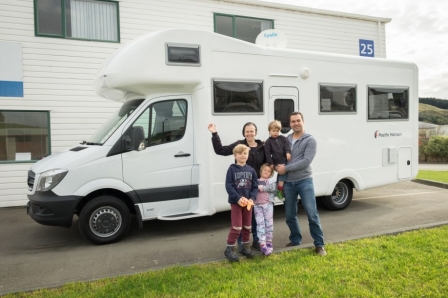 Family fun in a SAM motorhome