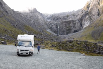 Homer Tunnel, on the way to Milford Sound