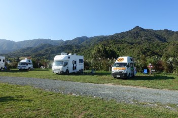 Camping at Marehau, Golden Bay