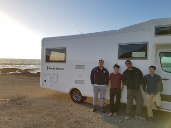 Lads North Island 'road trip' in a SAM motorhome