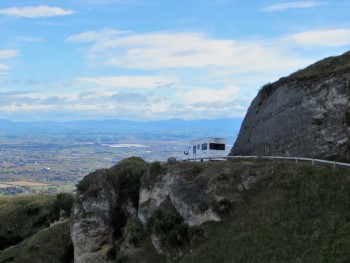 Coming down from Te Mata Peak, Hawkes Bay